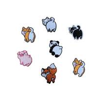 New Cats Butt Animals Iron on Patches for Clothing Stickers Stripes Appliques on Clothes Cartoon Animals Embroidery Badges 2024 - buy cheap