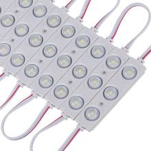 20 pçs/lote, NOVO 2835 injeção levou módulo 3LED IP67 12V com lente À Prova D' Água, 160 degree 1.5W branco CONDUZIDO, sinal CONDUZIDO, loja da bandeira, 2024 - compre barato