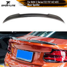 For BMW 2 Series F22 F23 F87 M2 M2C M Sport Coupe 2014 - 2019 Carbon Fiber Rear Trunk Spoiler Boot Lip Wing Lip 2024 - buy cheap