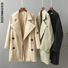 Women's Clothing Trench Coat Plus Size Spring 2021 Women Fashion Casual Double Breasted Outerwear Classic Jacket 2024 - buy cheap