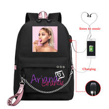 Bookbag Mochila Feminina Ariana Grande Backpack Usb Charging School Bags Teenage Girls Laptop Back Pack Women Travel Bagpack 2024 - buy cheap