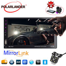 7"Touch Screen Bluetooth USB/FM/Aux Stereo Hand-Free Mirror Link Car 2 Din MP5 Player With Camera Radio For Android Phone 2024 - buy cheap