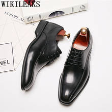 Business Shoes Men Oxford Leather Black Formal Shoe For Men Suit Shoes Men Elegant Wedding Dress Zapatos Italianos Hombre Scarpe 2024 - buy cheap