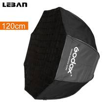 Godox-guarda-chuva portátil, 120cm / 47 ", refletor softbox com grade de favo de mel para flash, speedlight 2024 - compre barato