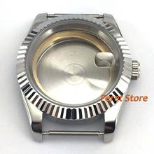 Bliger-funda de reloj plateada de 40mm, compatible con ETA 2824, 2836, Miyota 8215, 821A, A905, 1 pedido P6 2024 - compra barato