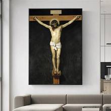 Christ Crucified Famous Canvas Paintings Reproductions on The Wall Christian Wall Art Canvas Prints Jesus Wall Pictures Cuadros 2024 - buy cheap