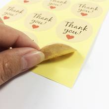 1000 шт./лот благодарим вас с красным сердцем DIY Подарочные наклейки этикетка для украшения подарков вечерние наклейки 2024 - купить недорого