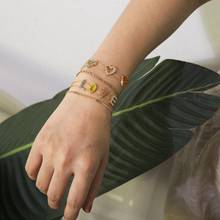 Somsoar pulseira romântica moda 4 refletor cristal artificial braceletes amor para mulheres como presente 10 refletores 2024 - compre barato
