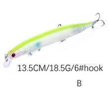 1PCS Lifelike Sea Wobblers for Fishing Lures 135mm/ Artificial Floating Jig Hard Bait Pesca Three Hook Fishing Tackle 10 color 2024 - buy cheap