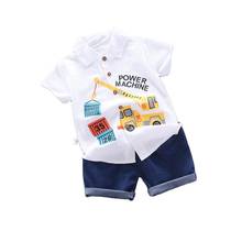 Summer New Children's Fashion Clothes Boys Girls Cotton Shirt Shorts 2Pcs/sets Infant Cartoon Casual Clothing Kids Tracksuits 2024 - buy cheap