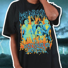 Женская футболка в стиле хеви-метал, модные футболки, Готическая футболка с графическим рисунком, топы унисекс в стиле рок, хип-хоп, хлопковая рубашка 2024 - купить недорого