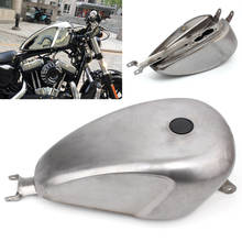 Неокрашенный топливный бак для мотоцикла на заказ 3,3 галлонов топливный бак EFI для Harley Sportster 2004-Up 2024 - купить недорого