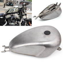 Tanque de combustível para motocicleta, modelo harley sportster 2014-upo, com tanque de óleo efi para personalização 3.3 galões 2024 - compre barato