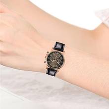 Горячая Распродажа, новые модные женские Кварцевые аналоговые наручные часы с кожаным ремешком, Роскошные Аналоговые кварцевые часы с кожаным ремешком, Reloj Mujer # D 2024 - купить недорого