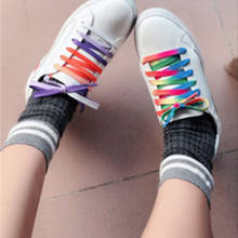 Cordones coloridos de moda para zapatillas de lona, 12 colores a elegir, 120cm, 1 par 2024 - compra barato