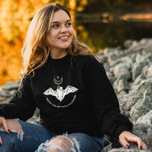 Sudadera con estampado de Star Moon y Bat para mujer, ropa de calle vegana con estampado de murciélagos y polinizadores nocturnos, ropa para Parte Superior Femenina 2024 - compra barato