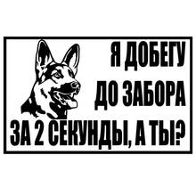 Автомобильная наклейка, я достигну забора, забавные автомобили, мотоциклы, внешние аксессуары, виниловые наклейки для Bmw Audi Ford,20 см * 12,4 см 2024 - купить недорого