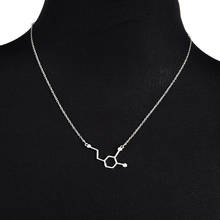 European and American popular jewelry chemical molecular pendant necklace For mom's girlfriend 2024 - buy cheap