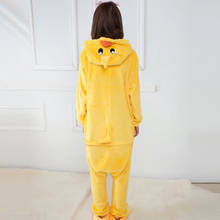Kigurumi Duck Pajamas Adults Animal Onesies Winter Sleepwear Women Men Flannel Nightwear Cosplay Costumes 2024 - buy cheap