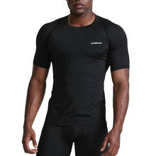 Compression T Shirt Workout Sport Running T-shirt Short Jogging Tshirt Men Fitness Jersey Rashgard Gym Athletic  Tops Clothing 2024 - buy cheap