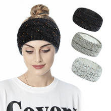 Winter Warmer Knitted Headband Turban For Lady Women Crochet Bow Wide Stretch Hairband Headwrap Hair Band Accessories Girls Gift 2024 - buy cheap