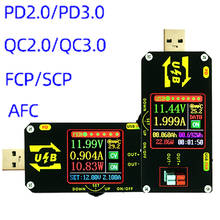 QC3.0 Type-c USB Tester DC 3-24V Digital Voltmeter Ammeter Step Down Buck Boost Power Supply Converter 5V 12V PD Trigger Charger 2024 - buy cheap