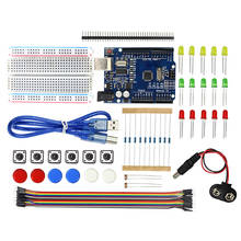Базовый комплект электроники I2C IIC, модуль питания, макетная плата, перемычка, провод, светодиодный резистор для Arduino Raspberry Pi 2024 - купить недорого
