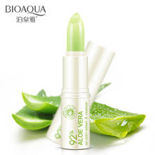 BIOAQUA Natural Aloe Moisturizing Lip Balm Colorless Refine repair lip wrinkles For Woman Winter Lip Care Free shipping 2024 - buy cheap