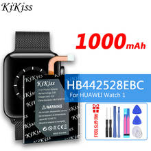 Сменный аккумулятор KiKiss HB442528EBC для HUAWEI Watch 1 Watch1, аккумуляторная батарея 1000 мАч, оригинал 2024 - купить недорого