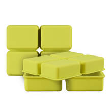 Moldes rectangulares de silicona de 4 cavidades para fabricación de jabón, molde de bandeja hecho a mano 3D, M019 2024 - compra barato