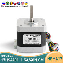 Motor de passo nema17 10 peças, 17hs4401 motor de passo de 4 chumbos nema17 42bygh 1.7a ce rosh iso cnc impressora de plasma de espuma de moagem e 3d 2024 - compre barato