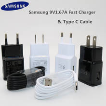 Samsung-cargador rápido adaptable Original, adaptador de carga rápida USB, Cable tipo C de 1,2 M, para Galaxy S10, S9, S8 Plus, Note 10, 9, 8, A5, A7 2024 - compra barato