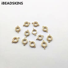 New arrival! 14x8mm 50pcs Real gold plating Round Connectors for Necklace DIY making /Earrings parts,hand Made Jewelry DIY 2024 - buy cheap