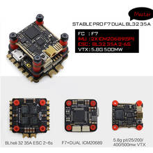 Стабильный Полетный контроллер Geprc Pro F7 Dual Bl 35A Flytower V2 F4 + 35A/30A ESC + 5,8g 500mw VTX для FPV гоночного дрона 2024 - купить недорого