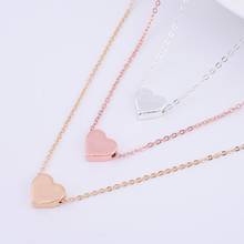 Pingente de amor de metal, colar com pingente de amor para meninas, colar simples de personalidade e luz com jóias 2024 - compre barato