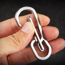 Stainless Steel Buckles Outdoor EDC Tool Keyring Climbing Buckle Key Chain Accessories 2024 - buy cheap