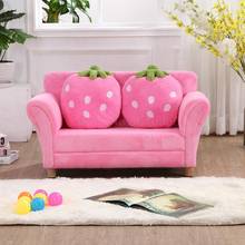 Children's lazy sofa fabric Princess baby lazy seat strawberry combination sofa child mini cute 2024 - buy cheap