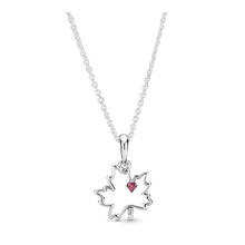 Symbol of Canada Pendant Necklaces for Women Chain Choker 925 Sterling Silver Necklaces Jewelry Maple Leaf Statement Necklace 2024 - buy cheap