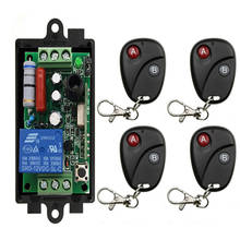 Ac 220 v 1ch 10a relé rf interruptor de controle remoto sem fio interruptor de luz sem fio; receptor + transmissor porta da garagem lâmpada/janela