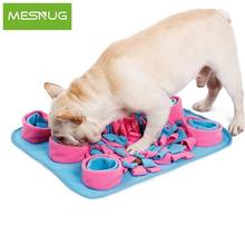 Mesnug-brinquedo interativo para cachorros, dispensador de comida para pets, brinquedo com antiderrapante, para alimentação lenta, para filhotes, aumenta iq 2024 - compre barato