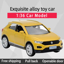 RMZ 1:36 T-ROC Small SUV Alloy Diecast Car Model Toy With Pull Back For Children Gifts Toy Collection 2024 - buy cheap