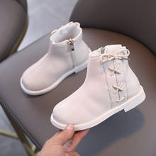 Ankle Boot Baby Boy Autumn Kids Shoes Little Girl Winter Fashion Bow 2020 New Children'S Leather Boots 1 2 3 4 5 6 Year Old 2024 - buy cheap