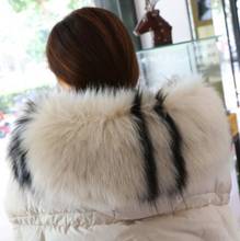 Autumn winter women's faux Raccoon fur collar fox fur muffler scarf super big faux  fur collar faux hooded fur cape pashmina 2024 - buy cheap