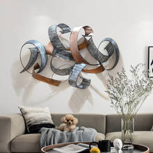 Nordic Creative Wrought Iron Circle Wall Hangings Home Livingroom Wall Mural Decoration TV Sofa Background Wall Sticker Crafts 2024 - buy cheap
