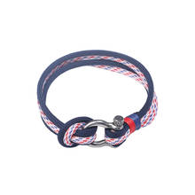 Joia masculina pingente de corrente, corrente de couro colorida corda floral pulseira de vento pulseira moderna bonitinha de marca 2024 - compre barato