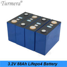 Batería recargable Lifepo4 de 3,2 V y 88Ah, célula de fosfato de hierro y litio para fuente de alimentación de 12V, 24V y 48V, sin interrupción, 4 unids/lote 2024 - compra barato