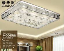 Led ceiling lamp rectangular crystal lamp modern minimalist living room bedroom study ceiling lamp stepless dimming lamps 2024 - buy cheap