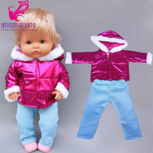 doll Coat for 40cm 42cm Nenuco Ropa y su Hermanita winter doll clothes and pants 2024 - buy cheap