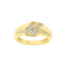 Mini anel de prata esterlina 925 pura com rosca empedrada cz anéis de dedo para mulheres moças joias para festa de casamento drop shipping 2024 - compre barato