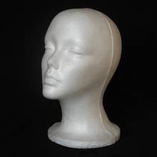 Manequim de espuma de isopor feminino, boné de cabeça de manequim para exibição de manequim em espuma, 1 peça 2024 - compre barato